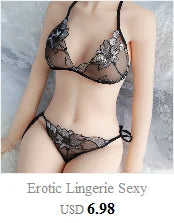 Conjunto de lencería sexy para mujer 2022, pantalones cortos de encaje negro, camiseta sin mangas de color liso, camisola, top de tubo, bragas, conjunto de lencería con estampado floral.