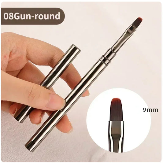 Lápiz de fototerapia con pegamento para uñas, pincel para gel UV, pincel para uñas acrílicas, pincel para pintar, pincel para delinear, pincel para manicura, herramienta profesional para pinceles.