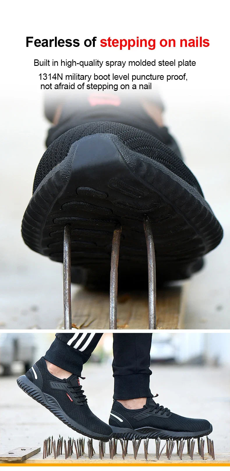 Calzado de protección para hombre, zapatos con puntera de acero, calzado de seguridad, calzado táctico para hombre, zapatillas de moda para hombre y profesionales de la seguridad laboral.