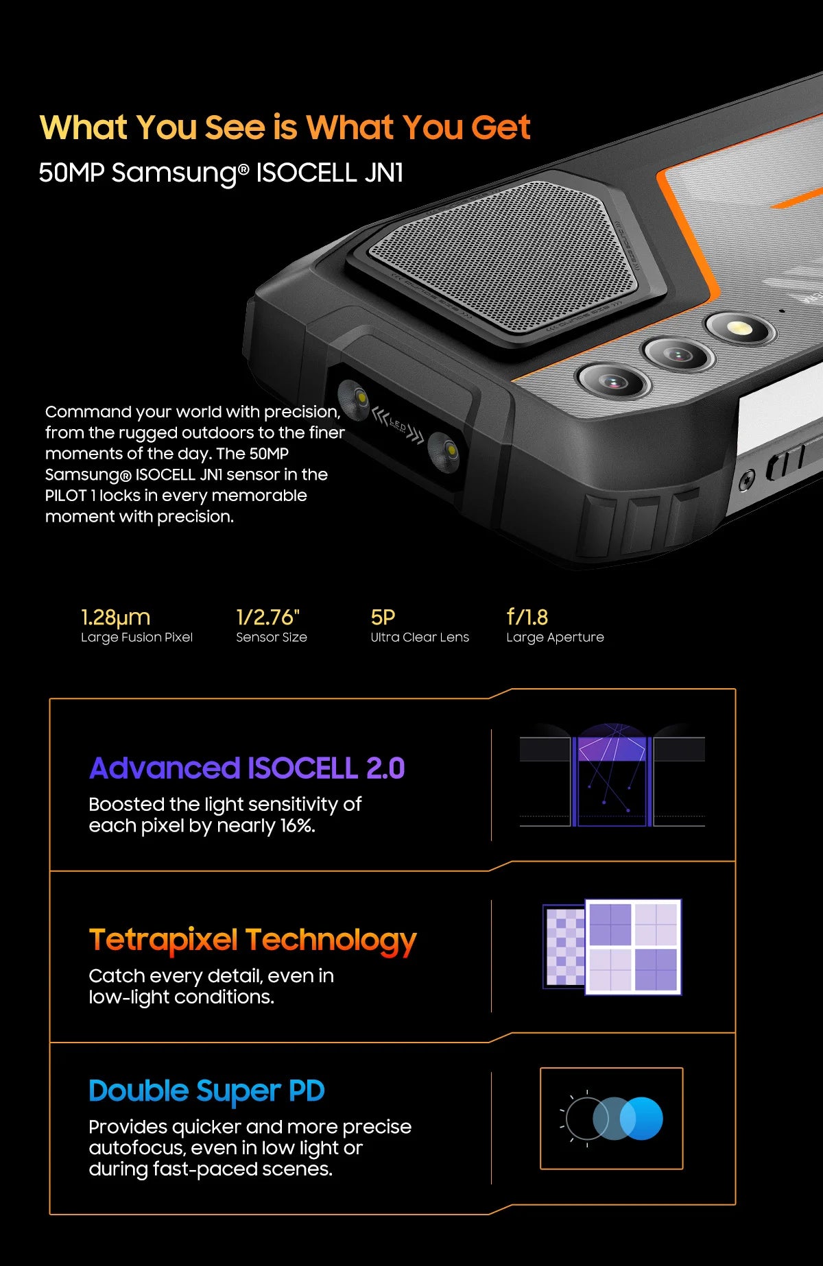 [Estreno mundial] Blackview OSCAL PILOT 1: Teléfono resistente, smartphone de 6 GB y 256 GB, pantalla HD+ de 6,67", batería de 15000 mAh y NFC.