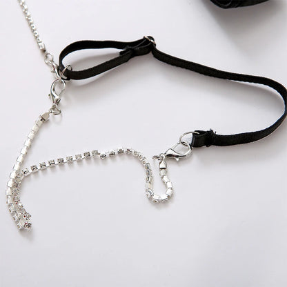 Conjunto de lencería sexy de 3 piezas con sujetador y tanga con lazo para mujer, conjunto de lencería sexy con ligas y perspectiva recortada.