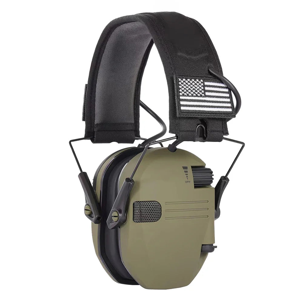 Orejeras de seguridad electrónicas para tiro táctico, protección auditiva, reducción de ruido, protector auditivo activo delgado para caza