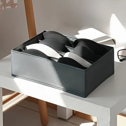Organizador para ropa interior, calcetines, sujetadores, pantalones, bufandas, corbatas, caja de almacenamiento, organizador de ropa para vaqueros, divisores para cajones, organizador de ropa
