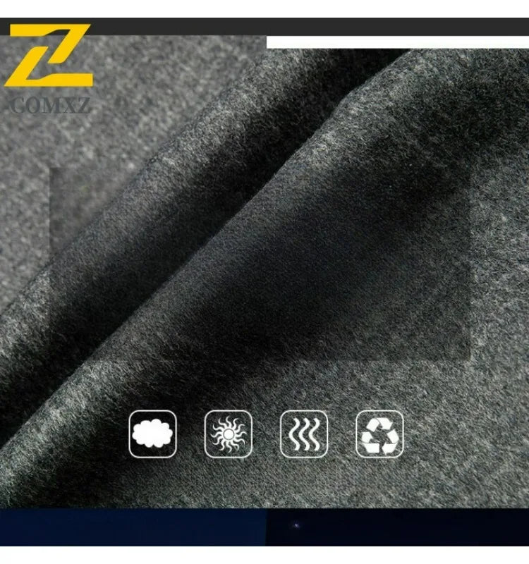 Abrigo de lana de doble faz para hombre, colección invierno 2025, estilo clásico informal de negocios, con solapa de muesca. Gabardina premium de largo medio.