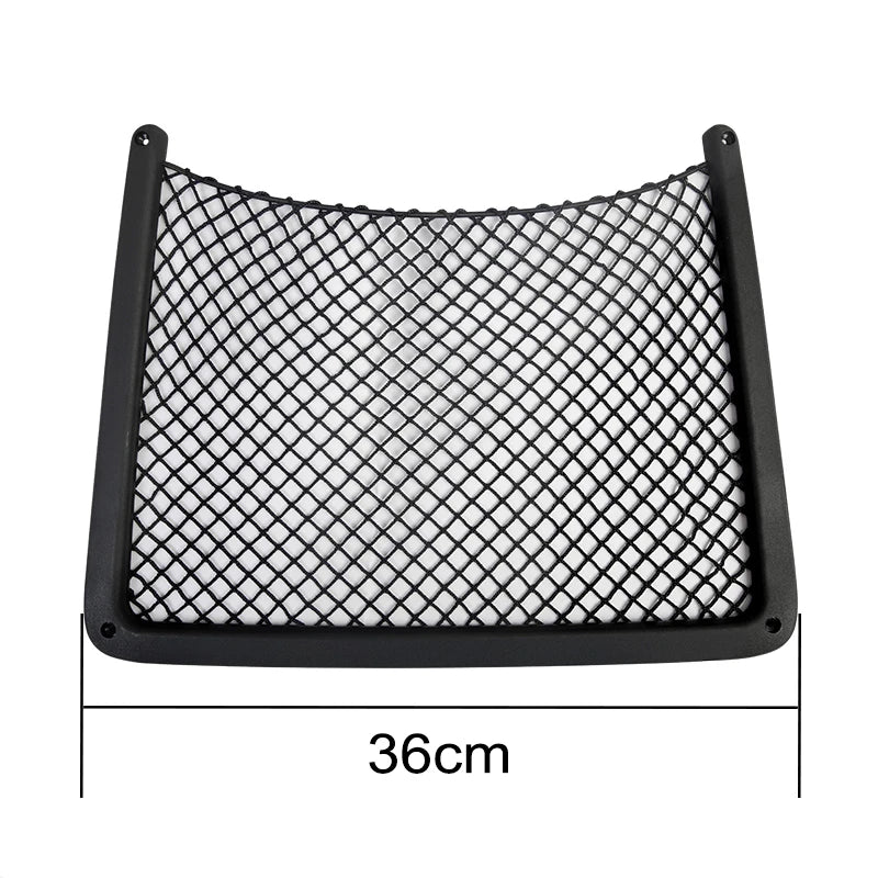 Accesorios interiores de coche para Audi A4, B8, A5, Q3, A3, A6, C7, Q5, B9, Q7, organizador de red para el respaldo del asiento trasero, bolsillo de almacenamiento de malla