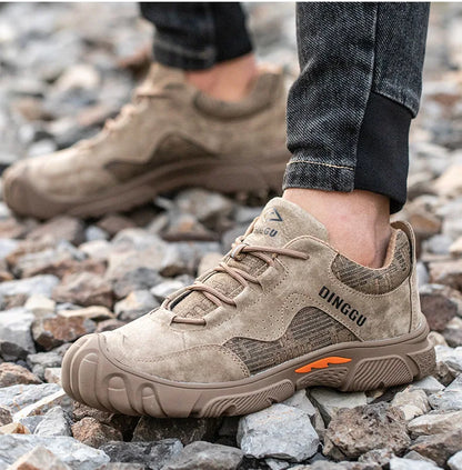 Calzado de seguridad de alta calidad para hombre, con puntera de acero, resistente a golpes y perforaciones. Botas de seguridad antipinchazos.