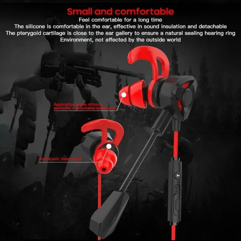 Auriculares para gamers con cable y micrófono para PUBG, PS4, CSGO, teléfono, tableta, portátil, universales.