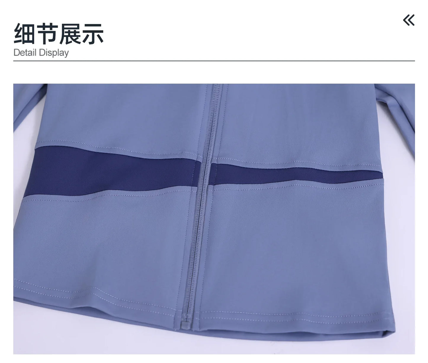 Conjuntos de yoga con contraste de colores para mujer, chaqueta deportiva de manga larga sin costuras con cremallera, leggings adelgazantes de cintura alta, chándal de fitness