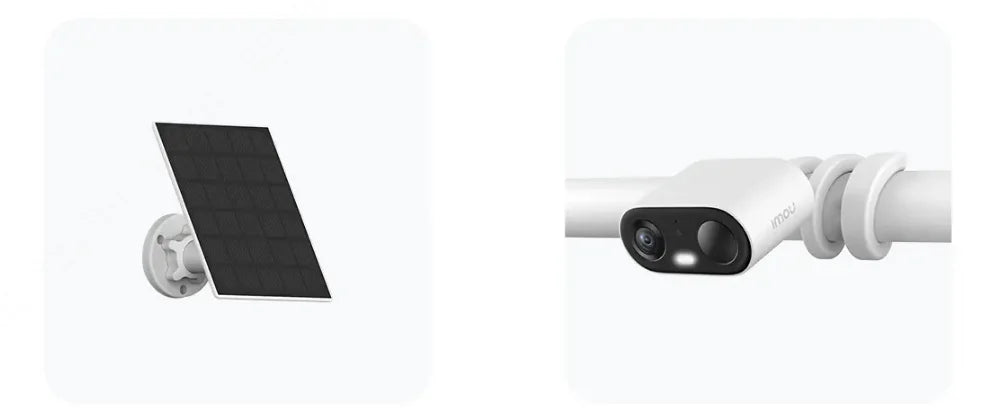 Kit IMOU Cell Go Full Color con panel solar, cámara recargable, Wi-Fi, cámaras de vigilancia exterior, detección humana PIR, IP65