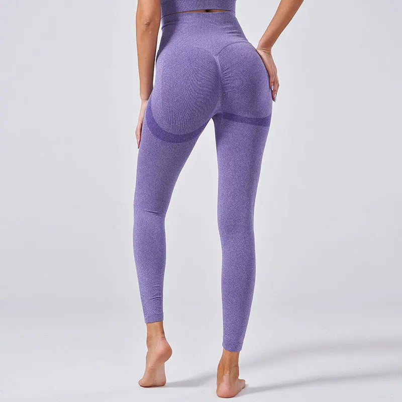Conjunto deportivo para mujer, top deportivo, leggings de yoga, sujetador deportivo, leggings sin costuras para realce de glúteos.