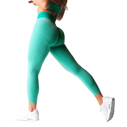 Nuevas mallas deportivas sin costuras, tipo leggings, de spandex, para mujer, suaves, para entrenamiento, fitness, yoga, cintura alta, ropa de gimnasio.