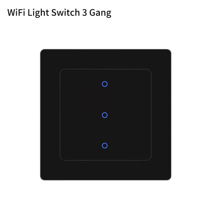 Interruptor de luz inteligente AVATTO Tuya WiFi/Interruptor de cortina con diseño táctil, persianas enrollables motorizadas, compatible con Alexa y Google Home.