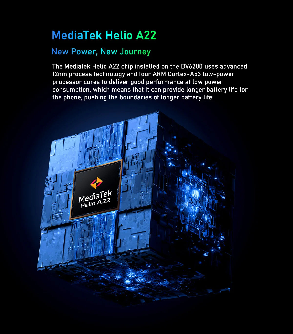 Teléfono resistente Blackview BV6200 con pantalla IPS HD+ de 6,56 pulgadas, batería de 13000 mAh, 8 GB (4+4) de RAM, 64 GB de almacenamiento, cámara de 13 MP, GPS, Android 13 y certificación IP68/IP69K.