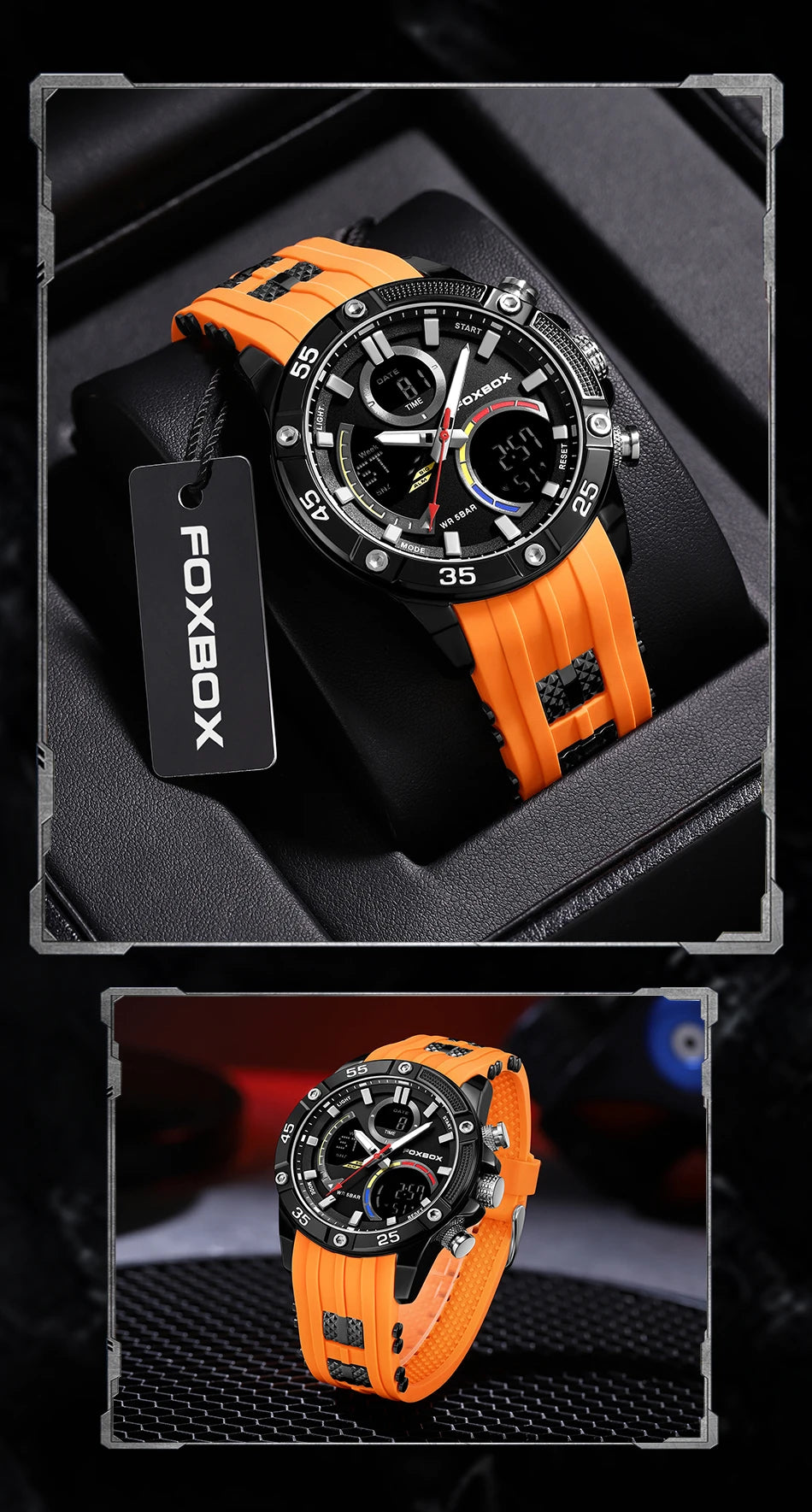 Relojes militares de moda para hombre LIGE, reloj cronógrafo deportivo original de lujo para hombre, reloj de cuarzo resistente al agua, reloj de pulsera digital