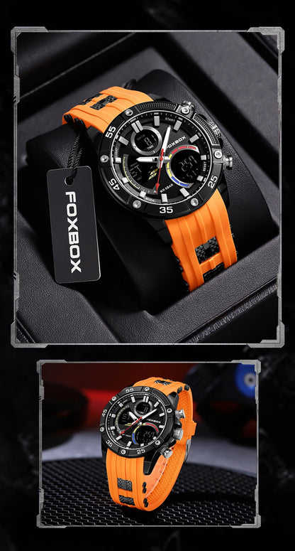 Relojes militares de moda para hombre LIGE, reloj cronógrafo deportivo original de lujo para hombre, reloj de cuarzo resistente al agua, reloj de pulsera digital
