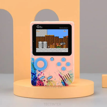 Nueva consola de videojuegos G5S de 2,4 pulgadas, miniconsola portátil retro con 500 juegos integrados, salida AV y compatible con 2 jugadores.