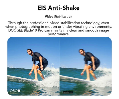 DOOGEE Blade 10 Pro (2024), teléfono móvil resistente con Android 14, 16 GB de almacenamiento + 256 GB (2 TB), pantalla HD+ de 6,56 pulgadas, batería de 5150 mAh.