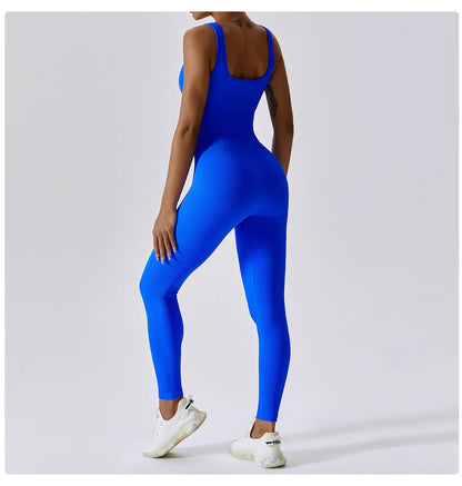 Traje de yoga de una pieza sin costuras de primavera, conjunto de entrenamiento de fitness para danza y tonificación abdominal, mono elástico, ropa deportiva de gimnasio con efecto push up