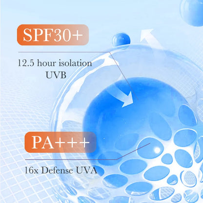 Protector solar Sadoer Quarantine UV Protection SPF30+ PA+++: aísla la piel del daño solar, ligero y no graso para defensas diarias.