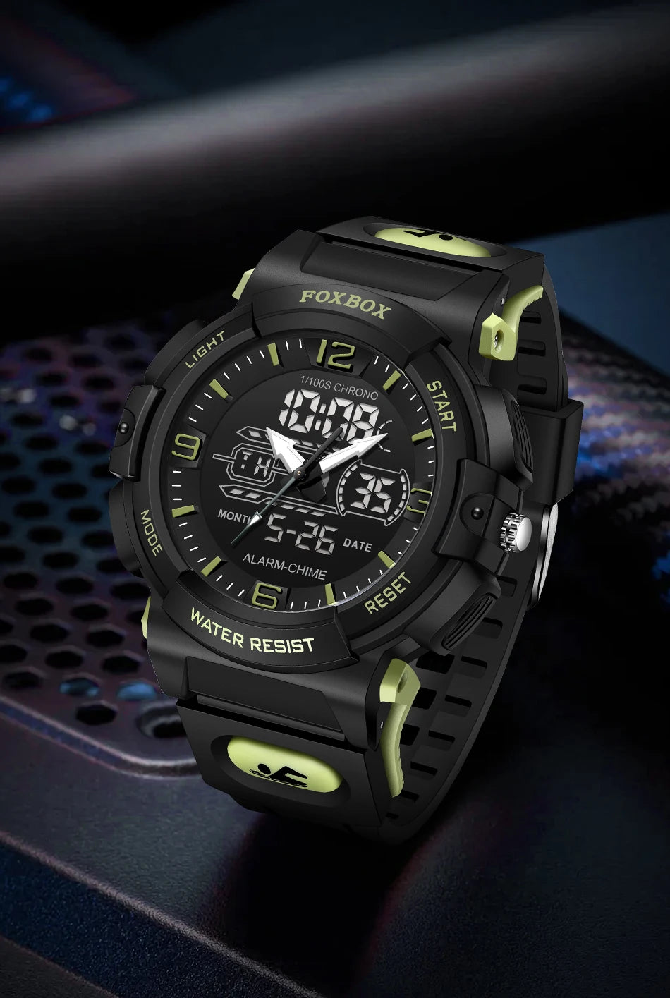 Relojes LIGE nuevos para hombre, 50 m resistentes al agua, reloj con alarma, reloj hombre, pantalla LCD dual, reloj de pulsera de cuarzo, deportivo militar, para hombre.