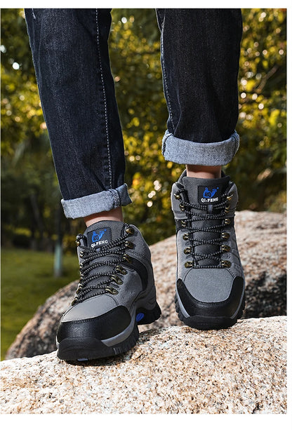 Botines clásicos de moda para hombre, resistentes al desgaste, de ante de vaca, cómodos, para caminar, tácticos