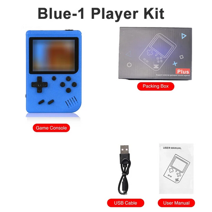 NUEVA mini consola de videojuegos retro portátil de 8 bits, reproductor de juegos portátil con 400 juegos integrados, salida AV, consola de juegos Gameboy videojuego