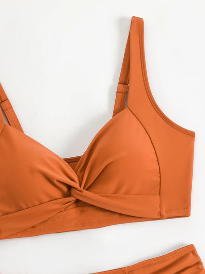 Sexy Black Two Piece Swimsuit Women Solid Push Up Padded Bikini Set Beachwear Summer Swimwear High Cut Bathing Suit Biquinis