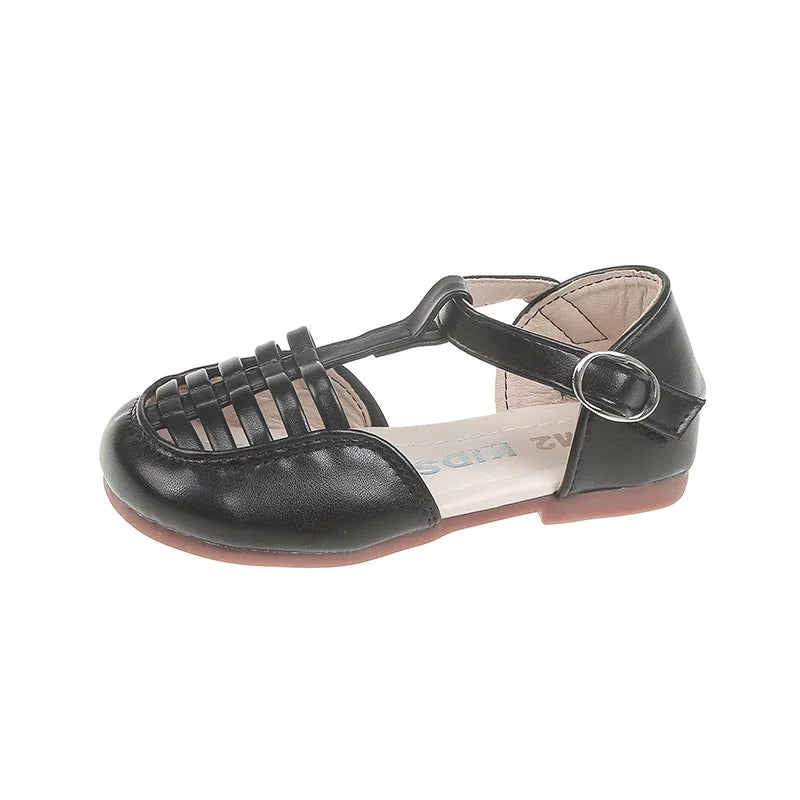 Nuevo calzado de verano para niños, zapatos planos de playa, sandalias de playa para niños pequeños con puntera reforzada, zapatos de princesa para niñas.
