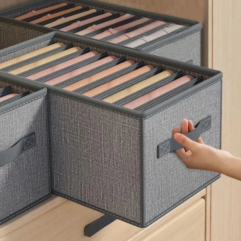 Armarios Organizador de ropa Pantalones Vaqueros Caja de almacenamiento Gabinete Organizador Cajones Ropa interior Calcetines Camisetas Organizadores de almacenamiento de armario