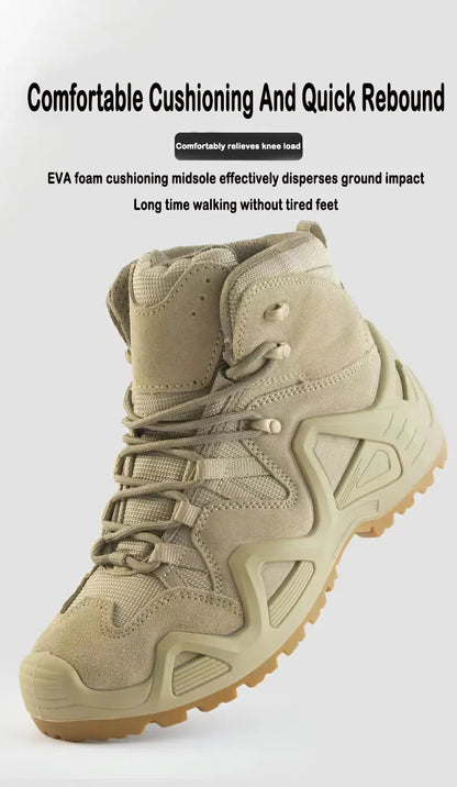 Botas tácticas de combate para hombre, impermeables, para senderismo, trabajo y escalada. Botas tácticas militares de intervención y seguridad.