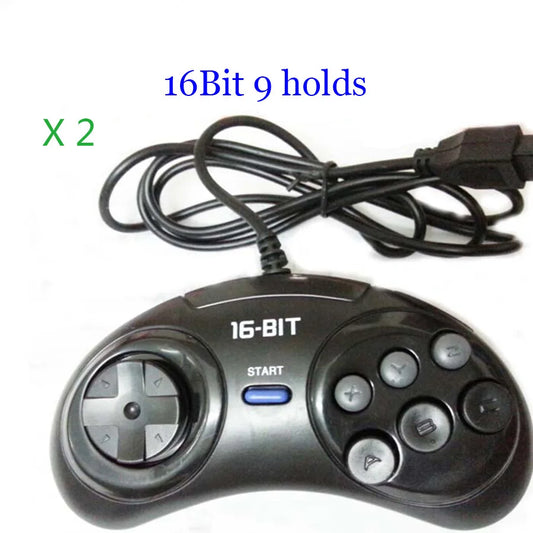 Controlador de juego de 2 piezas/1 pieza para SEGA Genesis, controlador de 16 bits, gamepad de 6 botones para SEGA MD, accesorios de juego