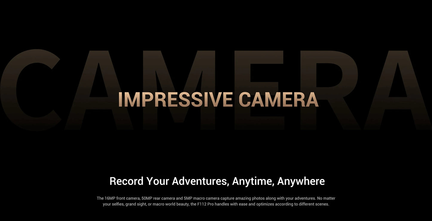 [Estreno mundial] Fossibot F112 PRO 5G Smartphone resistente, pantalla HD+ de 6,88", batería de 7150 mAh, 24 GB (8+16) + 256 GB, Android 14, cámara de 50 MP