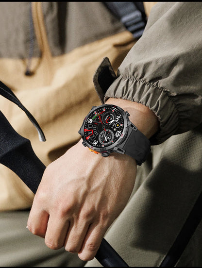 Reloj inteligente con GPS para hombre, pulsera deportiva con control del ritmo cardíaco, Bluetooth, llamadas, 530 mAh, resistente al agua hasta 3 ATM, 2025