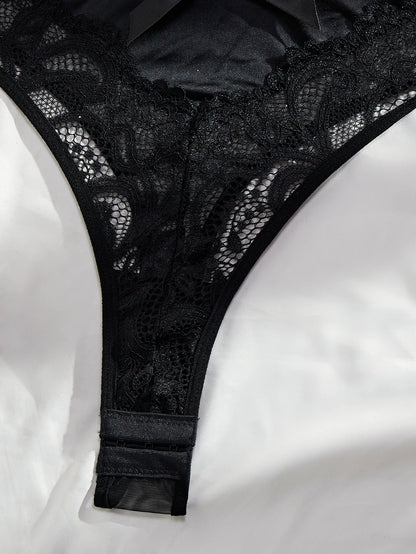 Lencería sexy 2024, cómoda, con encaje bordado, hermoso diseño de espalda, mono erótico de moda, Onlyfans.