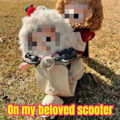 Regalos de cumpleaños para niños, juguetes con luces y música, minimotos eléctricas, accesorios para muñecas, divertidos y lindos accesorios para muñecas.