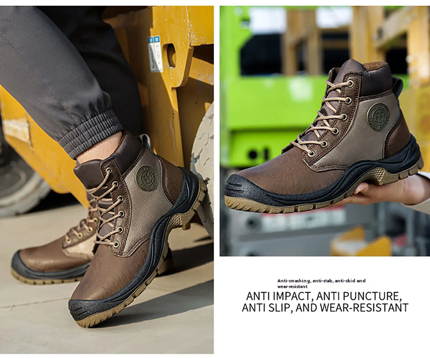 Los zapatos de seguridad para hombre son zapatos de trabajo resistentes a impactos, perforaciones, antiestáticos, antideslizantes, resistentes al desgaste y a las salpicaduras.