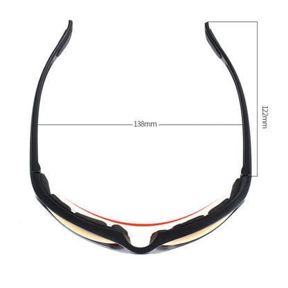 Gafas de protección UV para exteriores, acolchadas, anti-UV, unisex, deportivas, para motociclistas y aventureros.
