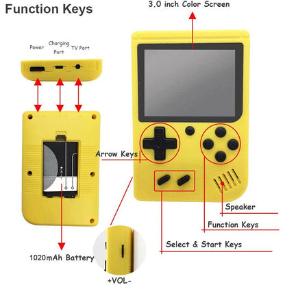 Mini consola de videojuegos retro portátil con 800 juegos clásicos integrados, regalo Gameboy