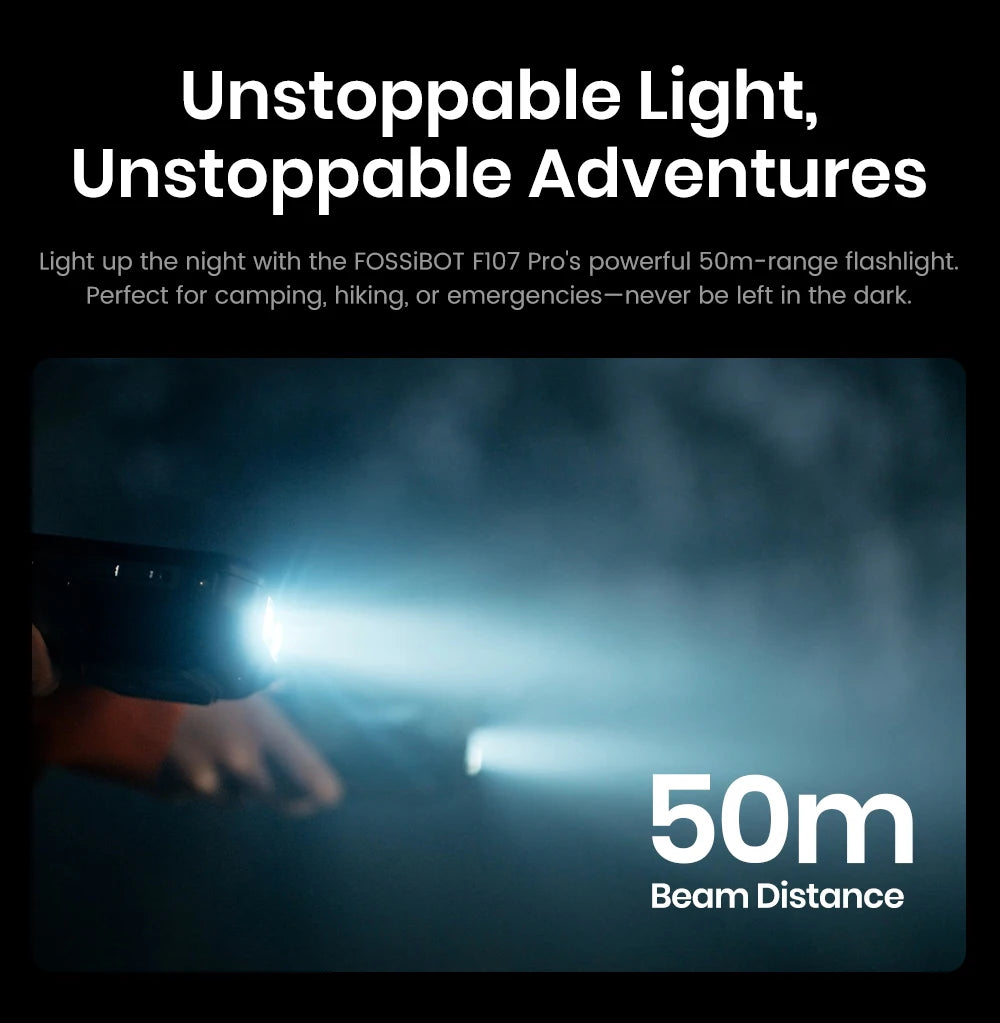 Teléfono móvil resistente Fossibot F107 Pro, 30 (12+18) GB + 512 GB, Android 15, batería de 28000 mAh, carga rápida de 66 W, cámara de 200 MP + 32 MP, 5G, NFC/GPS, doble linterna brillante.