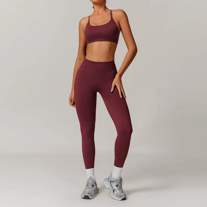 Conjunto de yoga deportivo sin costuras para mujer, 2 o 3 piezas, ropa deportiva para gimnasio, conjuntos de yoga para mujer, chándales, sujetador deportivo, leggings para gimnasio