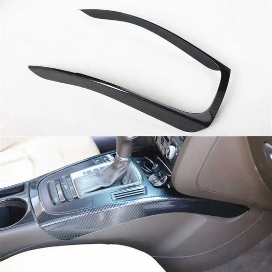 Cubierta decorativa para el marco de la palanca de cambios de la consola central del coche, para Audi A4, A4L, B8, A5 (2009-2016), estilo modificado, accesorios interiores para automóvil.