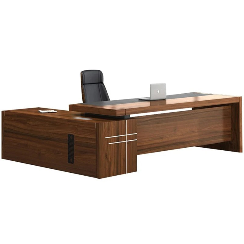Escritorios de oficina minimalistas de diseño en forma de L, económicos y bonitos, organizadores de escritorios para computadora, muebles modernos