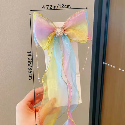 Accesorios para el cabello para niños: borlas de perlas, lazos, cintas, horquillas trenzadas, tocados, pinzas para el cabello de princesa para niñas, accesorios para el cabello.