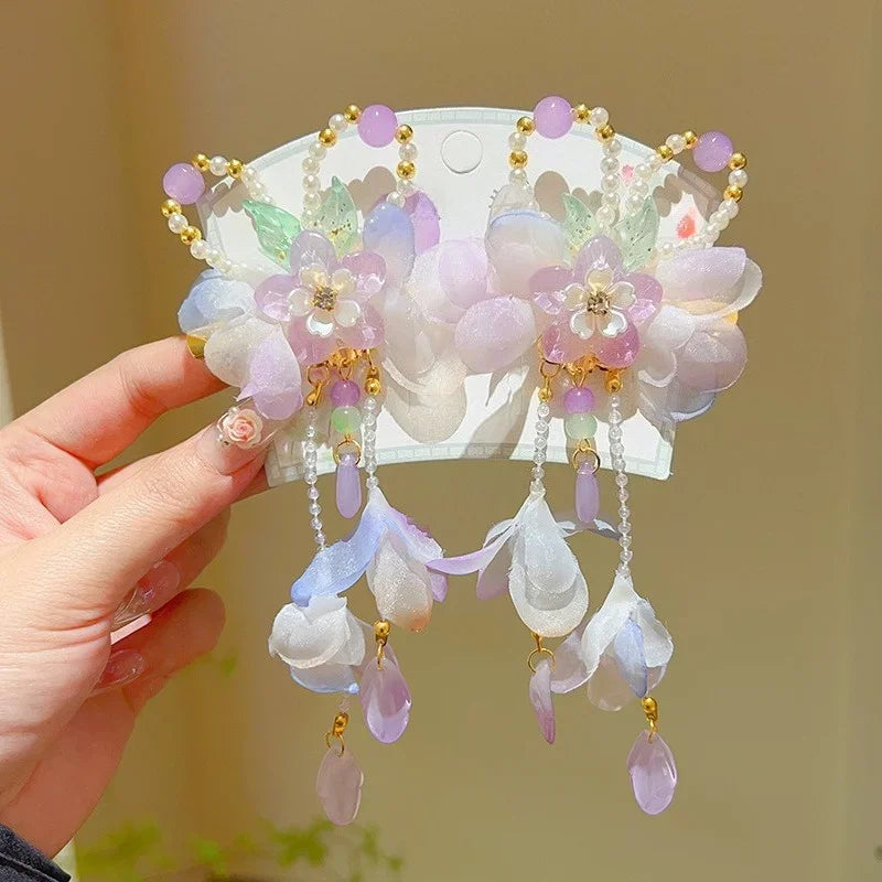 Accesorios para niños, accesorios para el cabello de fiesta de princesas, regalo cultural infantil, accesorios para el cabello de niña, horquillas y pinzas para el cabello