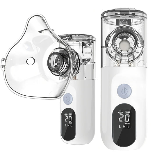 Nebulizador portátil inteligente de malla de mano, nuevo modelo 2025, para adultos y niños, mini nebulizador doméstico.