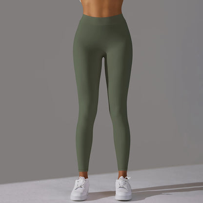 Women Seamless Solid Leggings Knitted High Waist Sports Leggings Fashion Hip Lifting Running Yoga Sport Gym Tights Pantalones
