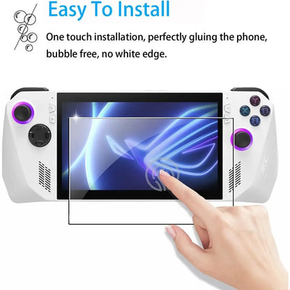 Protector de pantalla para consola portátil Asus ROG Ally, 3 unidades, película protectora de 7 pulgadas, borde curvo HD, vidrio templado.