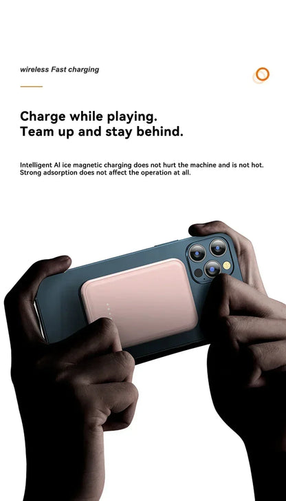 Cargador de batería externo portátil Xiaomi de 500.000 mAh con carga rápida inalámbrica y magnética para iPhone, Huawei y Samsung.