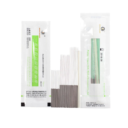 ZHONGYAN TAIHE 2000 agujas de acupuntura estériles desechables con tubo, 4 cajas de agujas para masaje de belleza, microacupuntura facial