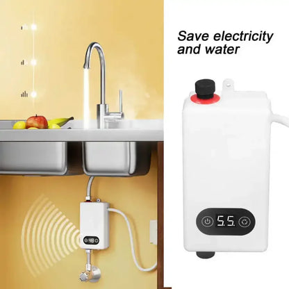 Calentador de agua eléctrico instantáneo con función de memoria, conversión de frecuencia y temperatura constante. 220 V, 4500 W.